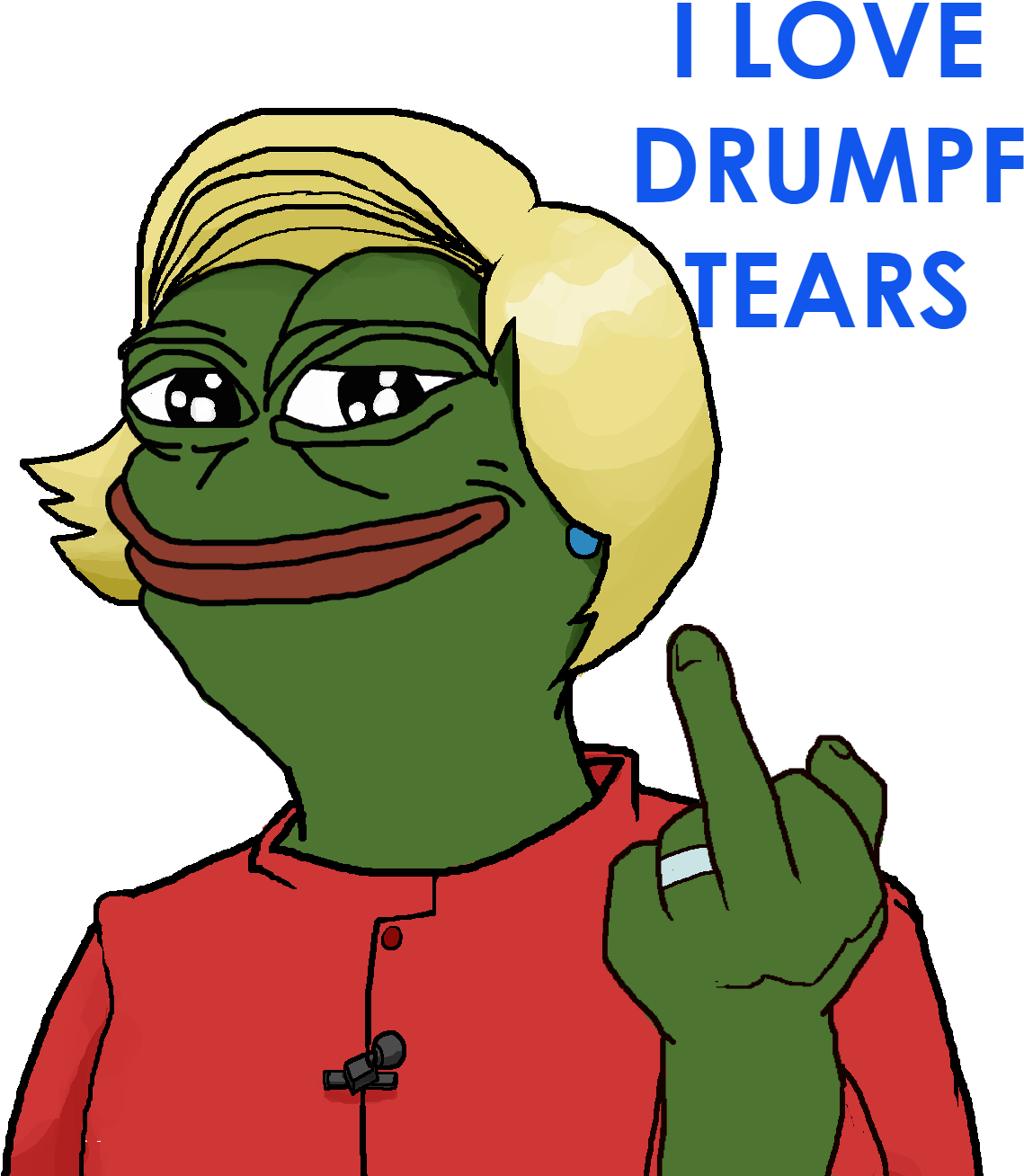 102kib, 1272x1316, Hillpepe Drumpf Tears - Hillary Pepes (1272x1316), Png Download