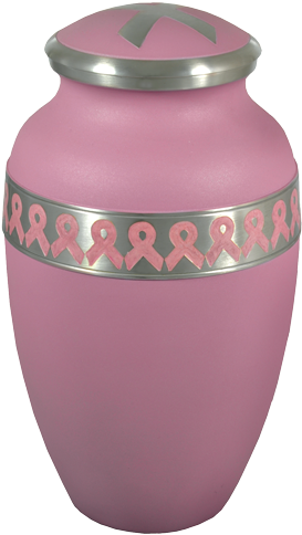 Wholesale Cremation Urns - Pink Breast Cancer Urn (500x500), Png Download
