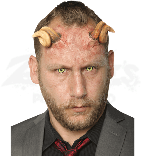 Curled Devil Horns - Costume (550x550), Png Download