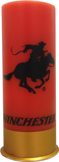 Rockin W Brand Winchester Horse & Rider Shotgun Shell - Winchester W1300 Flickering Glowing L.e.d. Candle (600x600), Png Download