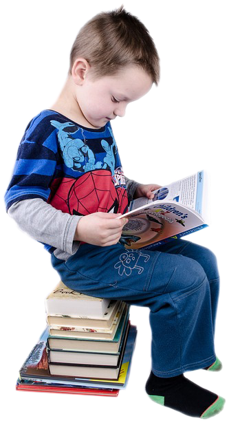 Some Children Struggle To Learn To Read, Spell, And - Boy Reading Book Png (424x640), Png Download