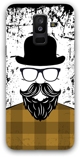 Beard With Cap Samsung A6 Plus Mobile Case - Mobile Phone (600x600), Png Download
