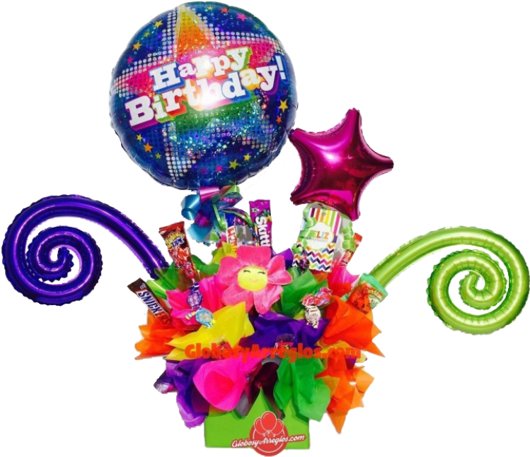 Arreglo De Globos Para Hombre (960x650), Png Download