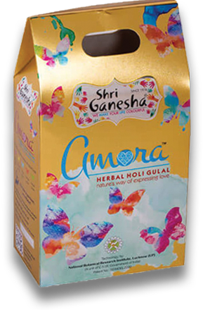 Amora Herbal Box - Amora Herbal Holi Gulal Box With 5 Different Colors (289x440), Png Download