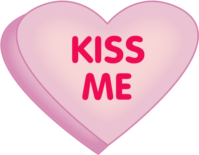 Banner Library Stock Valentine - Conversation Heart Clip Art (700x550), Png Download