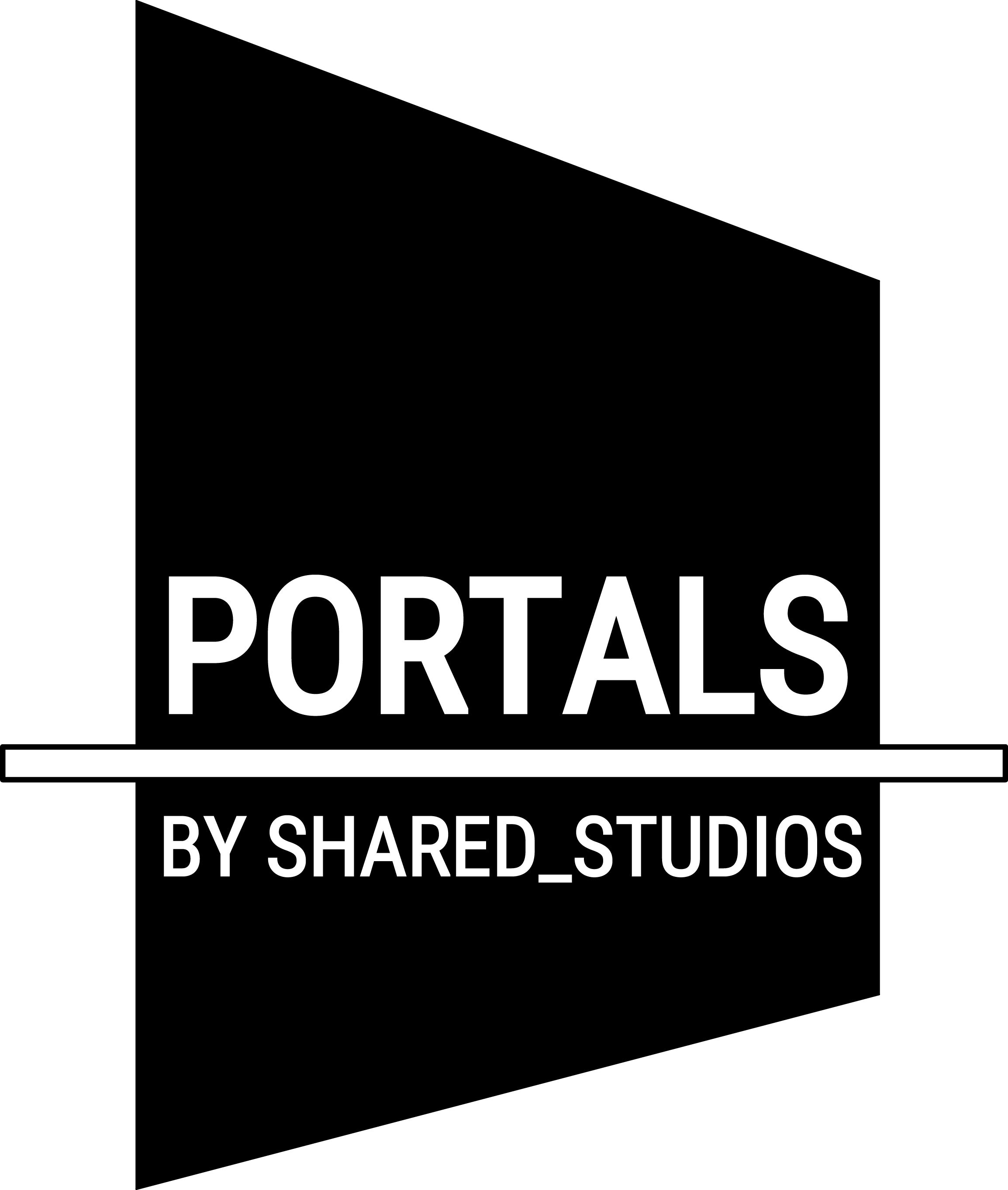 B&w Square Portals Logo - Portal 2 Easter Eggs (2308x2725), Png Download