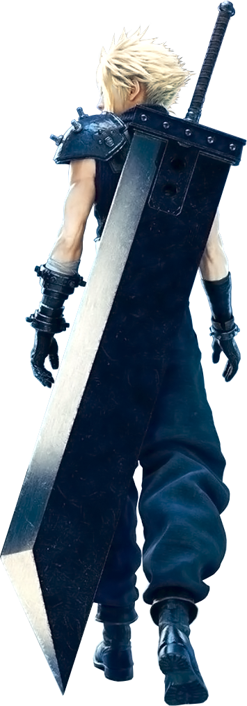 Final Fantasy Vii - Final Fantasy Vii Remake Png (355x1014), Png Download