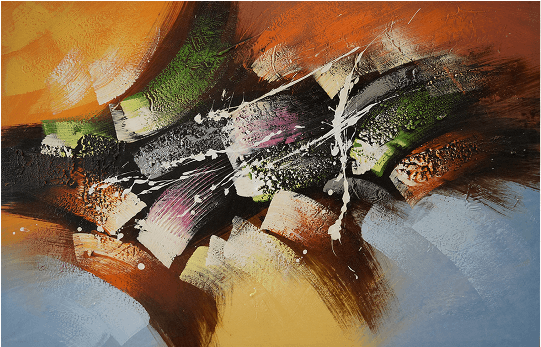 Jd Art Painting, Stretched On-canvas Wall Oil Painting - Art (540x473), Png Download