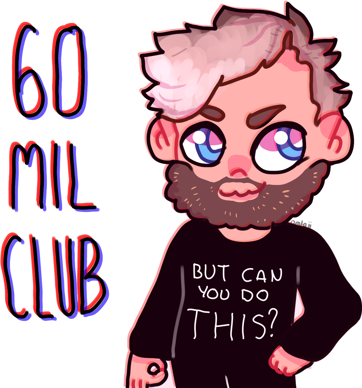 Bit Late For The 60mil Milestone, But I'm Proud Of - 3d Printed Pewdiepie Chair (1500x1500), Png Download