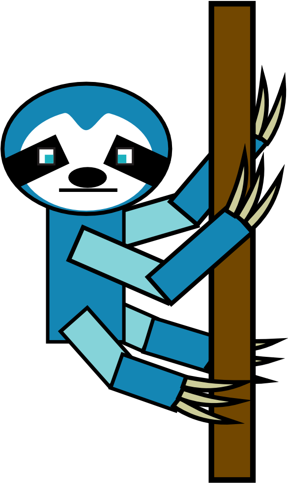 Sloth (624x1020), Png Download