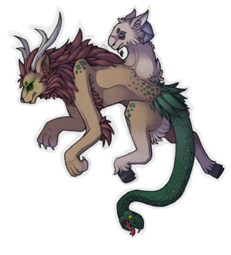 Allpng001 Load20180523 Transparent Png Sticker - Chimera Transparent (901x886), Png Download