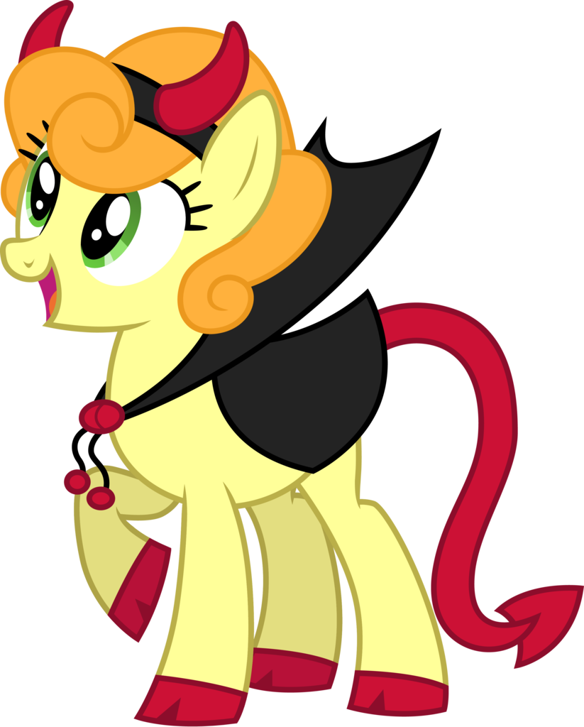 Cloudyglow, Carrot Top, Clothes, Costume, Devil Horns - Devil Pony (823x1024), Png Download