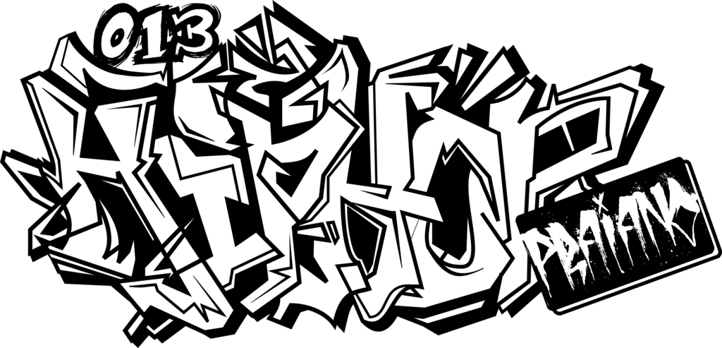 28 Collection Of Hip Hop Graffiti Drawing - Graffitis Blanco Y Negro (1024x493), Png Download