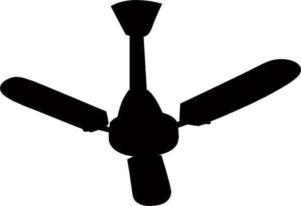 Clip Art Freeuse Stock Clip Art At Clker Com Vector - Fan In Black And White (600x410), Png Download