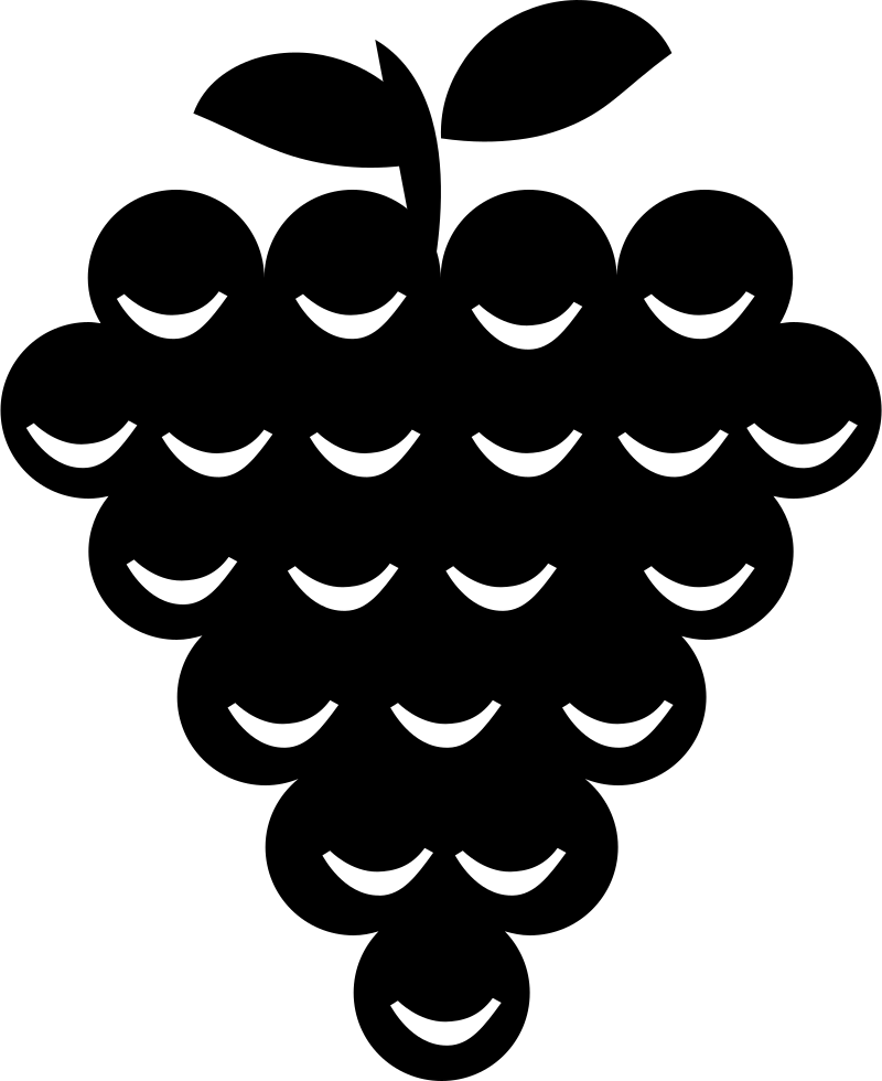 Bunch Of Grapes Comments - Racimo De Uvas Silueta (800x980), Png Download