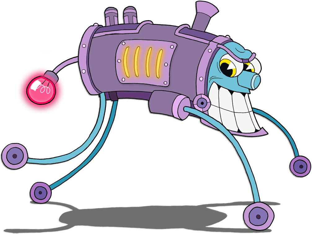 Headtrain - Head Of The Train Cuphead (1041x792), Png Download