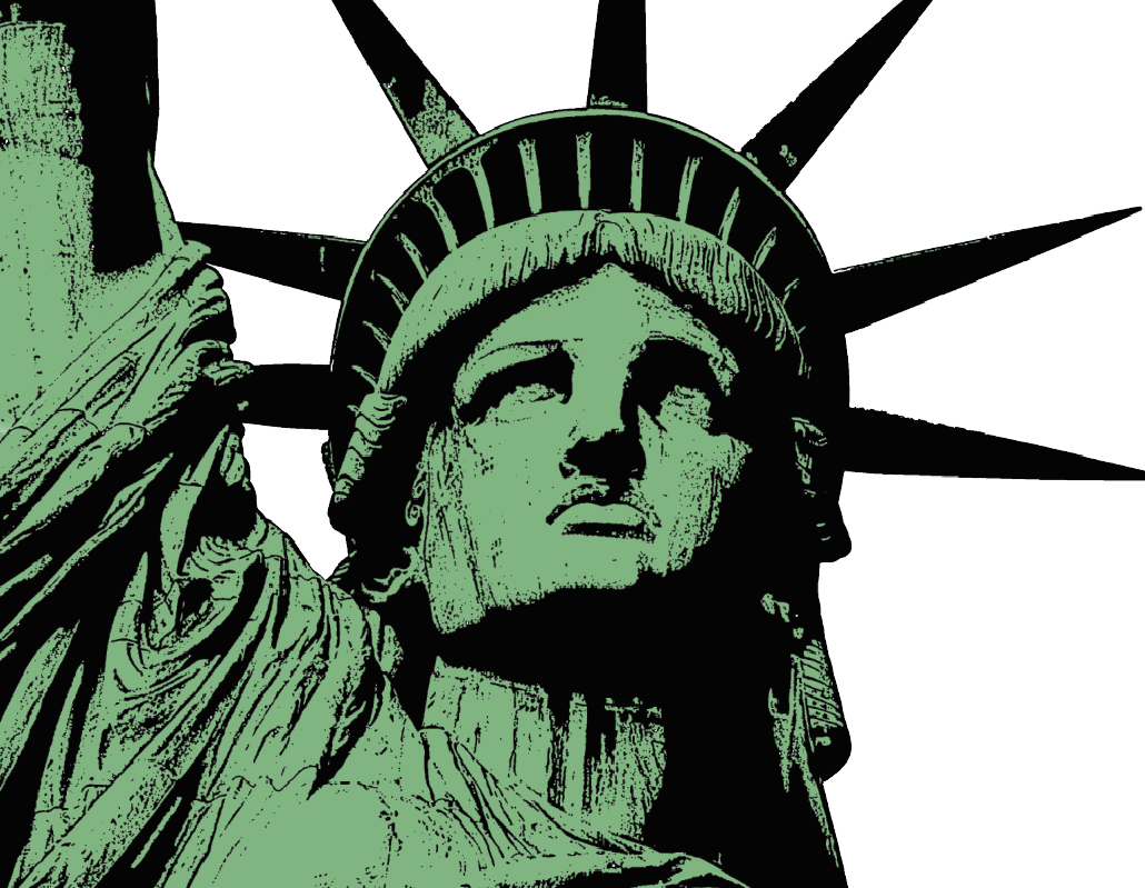 Statue Of Liberty (1030x799), Png Download