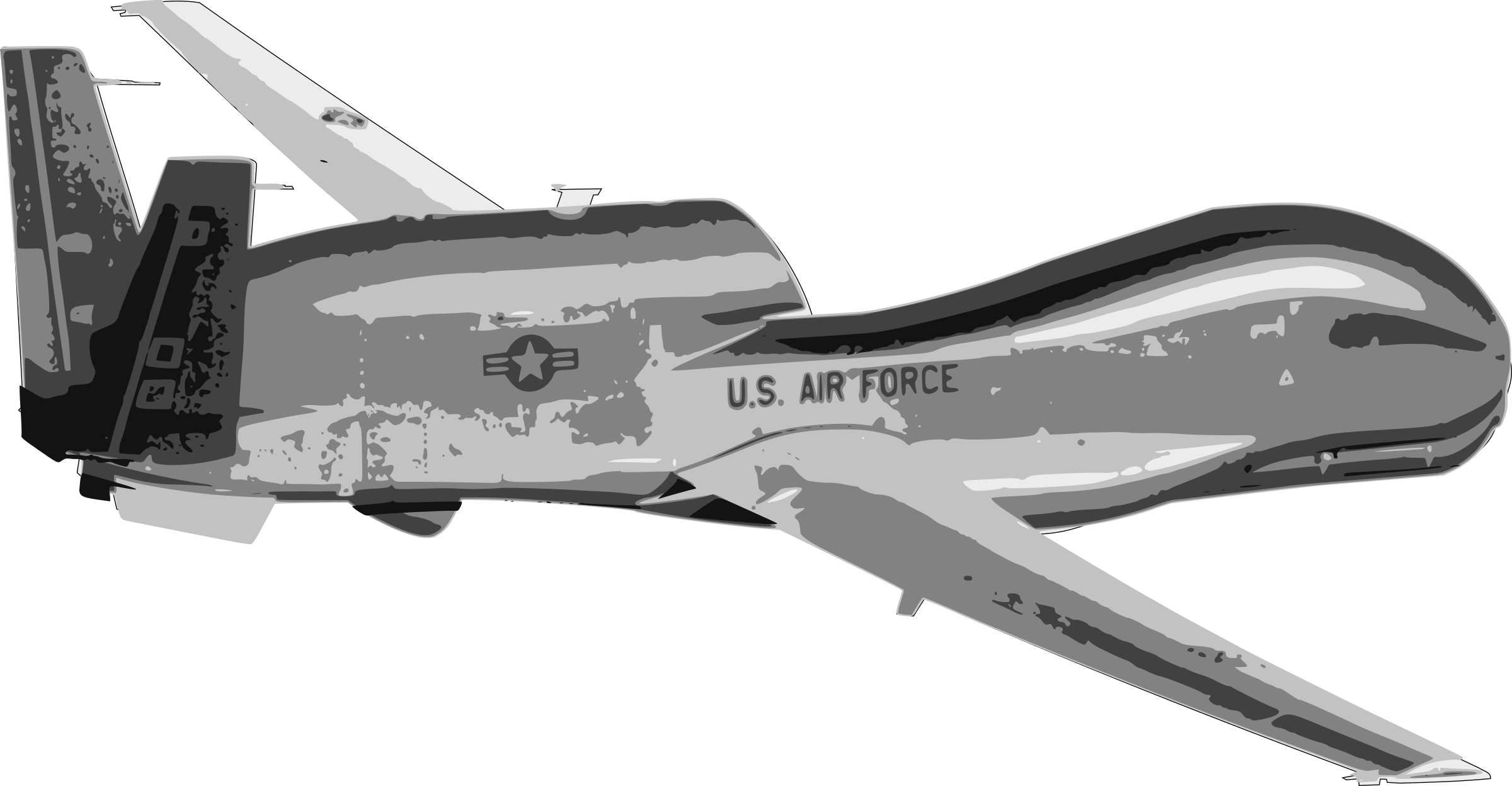 This Free Icons Png Design Of Global Hawk Uav Drone (2400x1248), Png Download