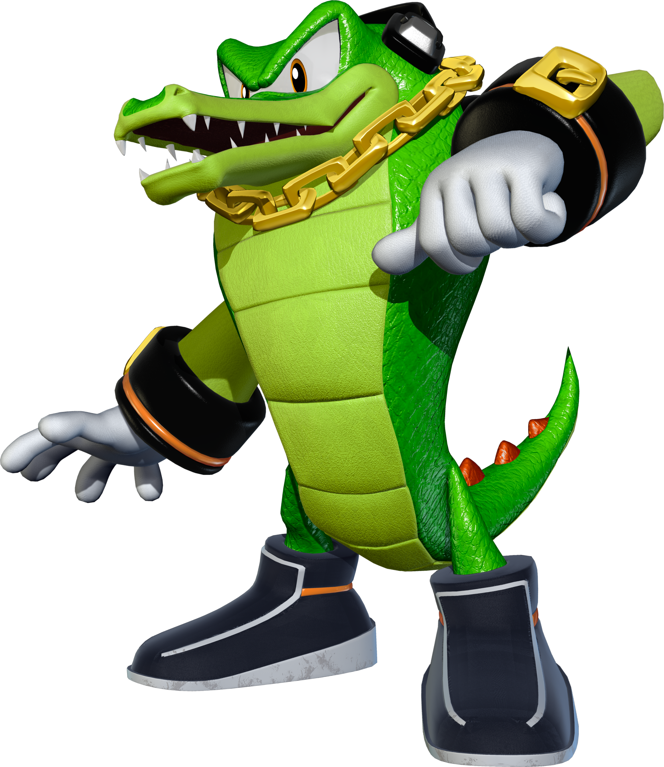 Vector The Crocodile - Vector The Crocodile Shadow The Hedgehog (952x1096), Png Download
