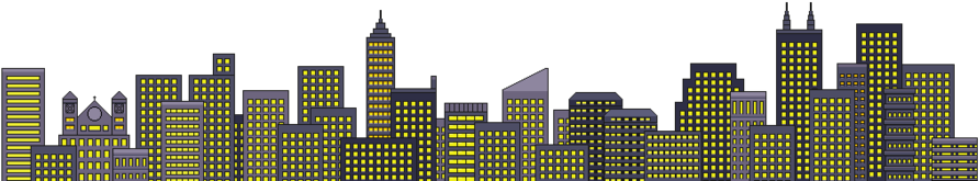 City Pixel Art Png (900x192), Png Download