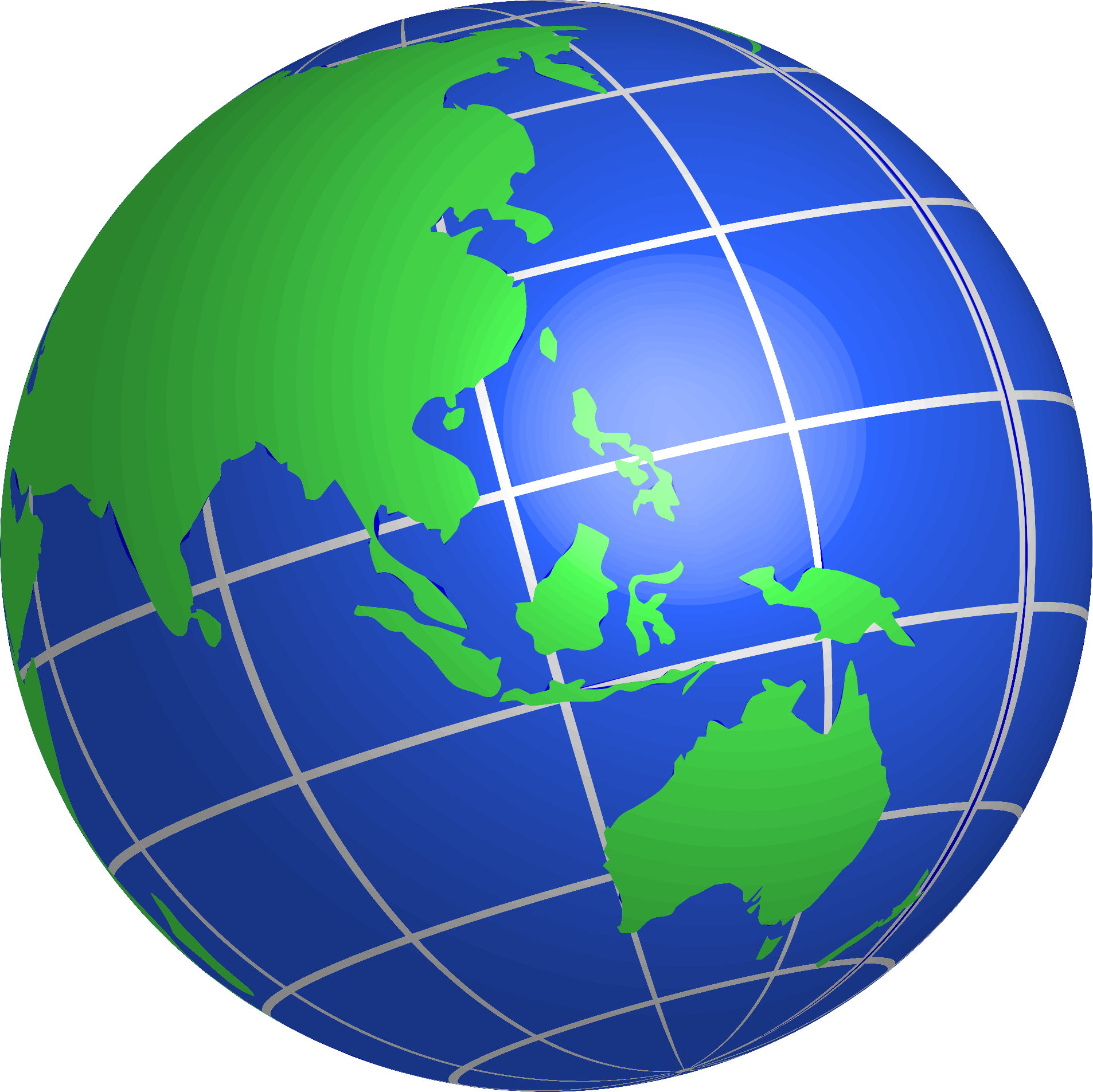 Oceania World Globe - World Globe Clipart (1906x1905), Png Download