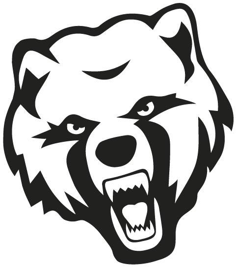 Bear Head Black & White - Catholic High School Baton Rouge Bears (519x571), Png Download