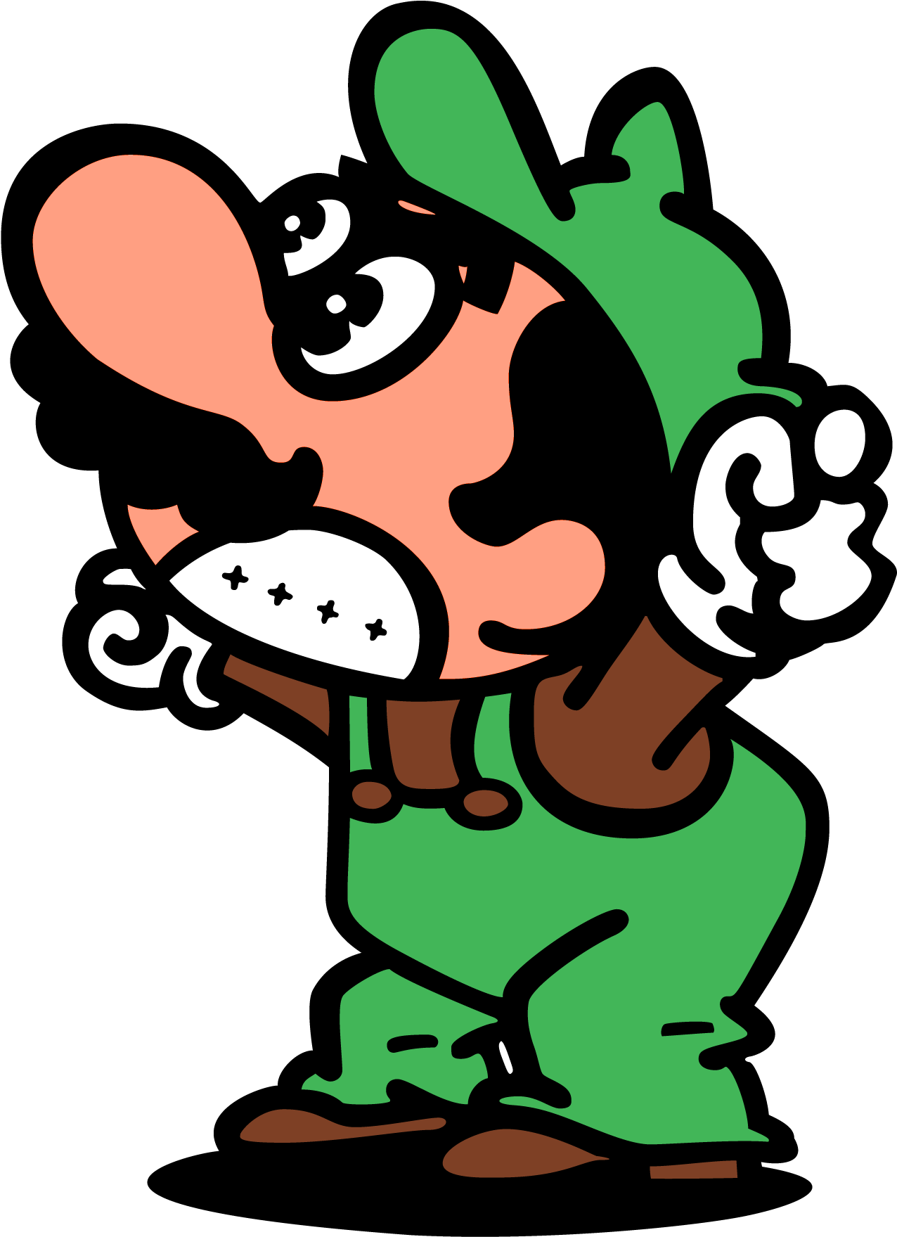 Super Smash Bros - Mario Bros Arcade Mario (1301x1793), Png Download