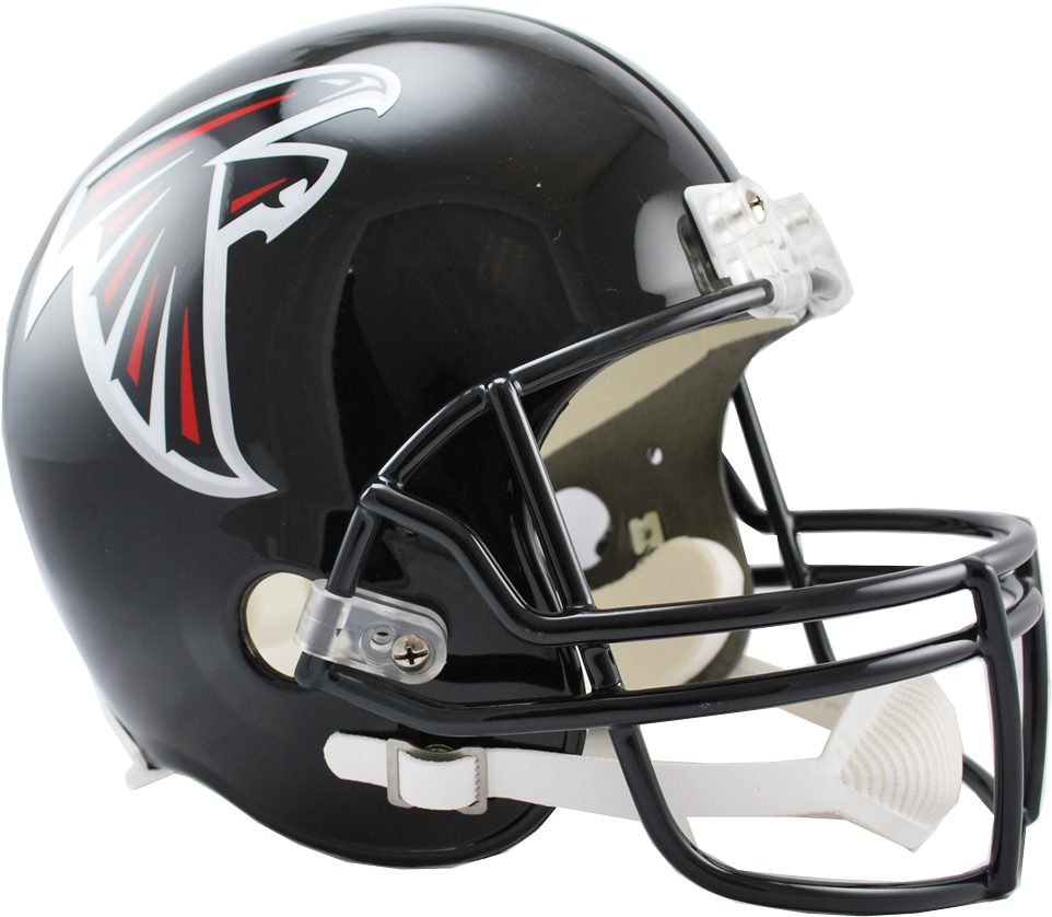 Atlanta Falcons Vsr4 Replica Helmet - Atlanta Falcons Full Size Replica Football Helmet (475x417), Png Download