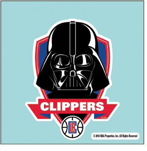 La Clippers Star Wars Darth Vader Perf Cut Decal - Usc Trojans Star Wars Darth Vader Perfect Cut Decal (360x480), Png Download