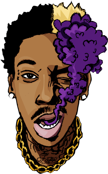 Dope Artwork Tumblr Art Wiz Khalifa Dope Not Mine Dope - Wiz Khalifa (500x700), Png Download