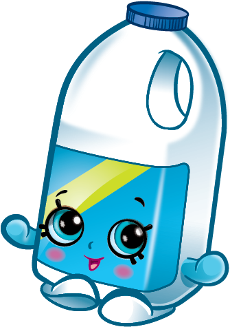 Smoothie Clipart Shopkins - Melissa Milk Shopkin (577x496), Png Download