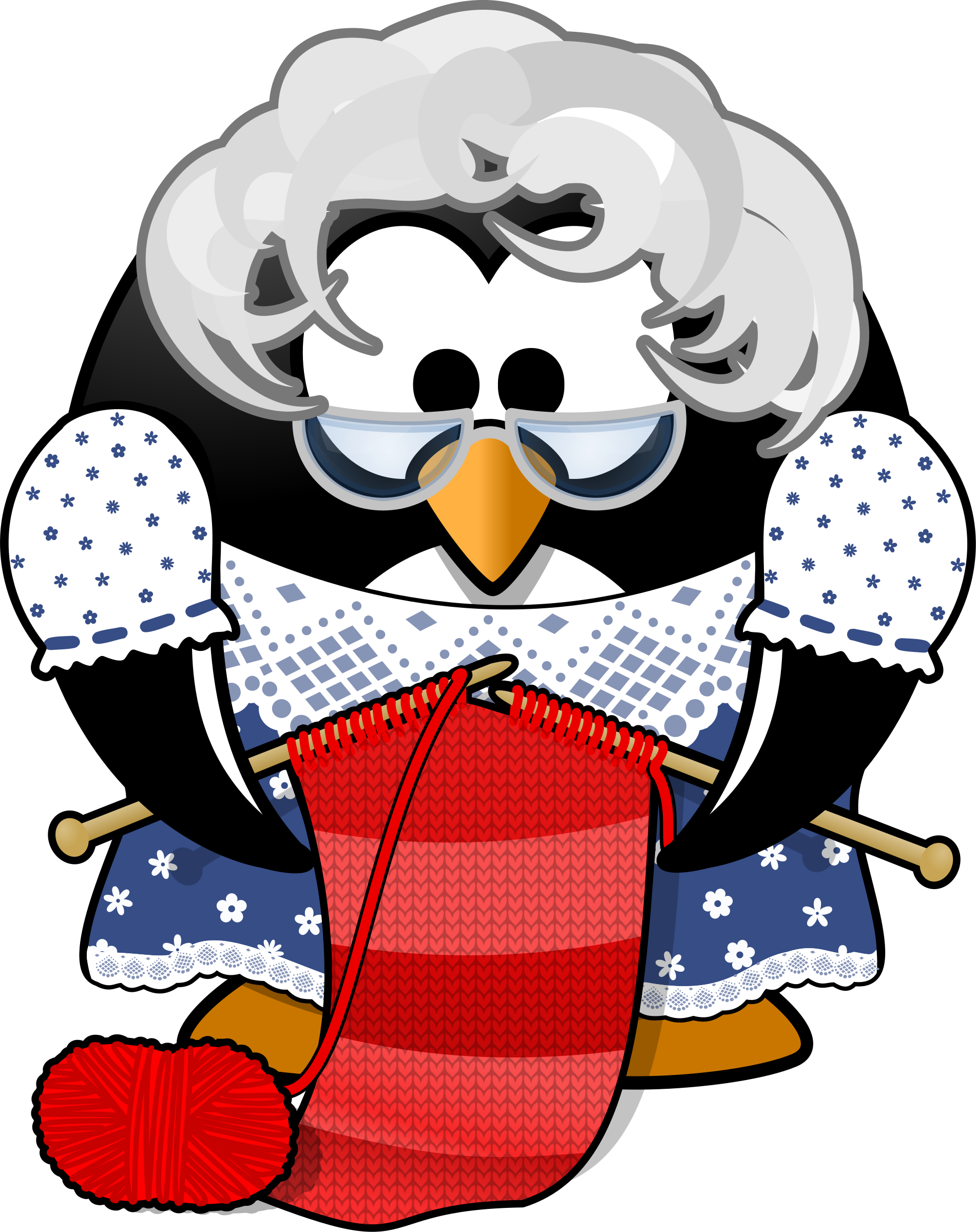 Grandma Penguin (1901x2400), Png Download