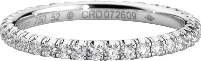 B4077900 0 Cartier Wedding Bands Rings - Fedi Nuziali Oro Bianco E Diamanti (1000x1000), Png Download