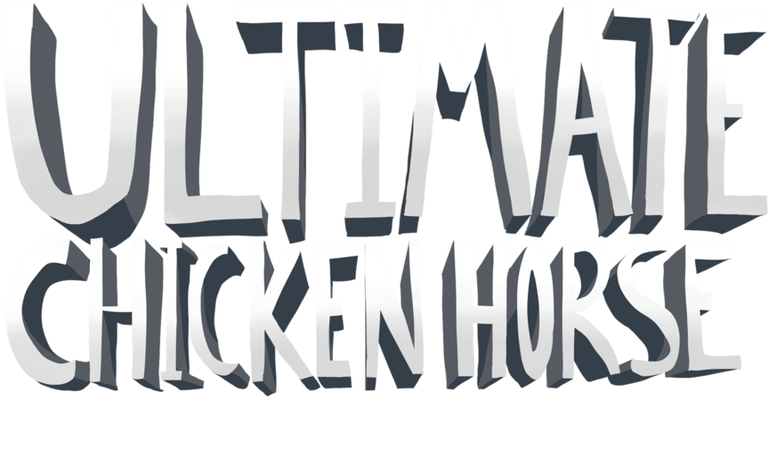 Ultimate Chicken Horse Jumps Onto Playstation 4, Xbox - Ultimate Chicken Horse Logo (1000x663), Png Download