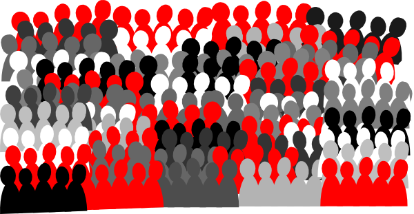 Unc Crowd Clip Art - Public Clipart (600x311), Png Download