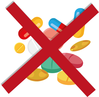 Scattered Drugs Red Cross - Prescription Drug (400x392), Png Download