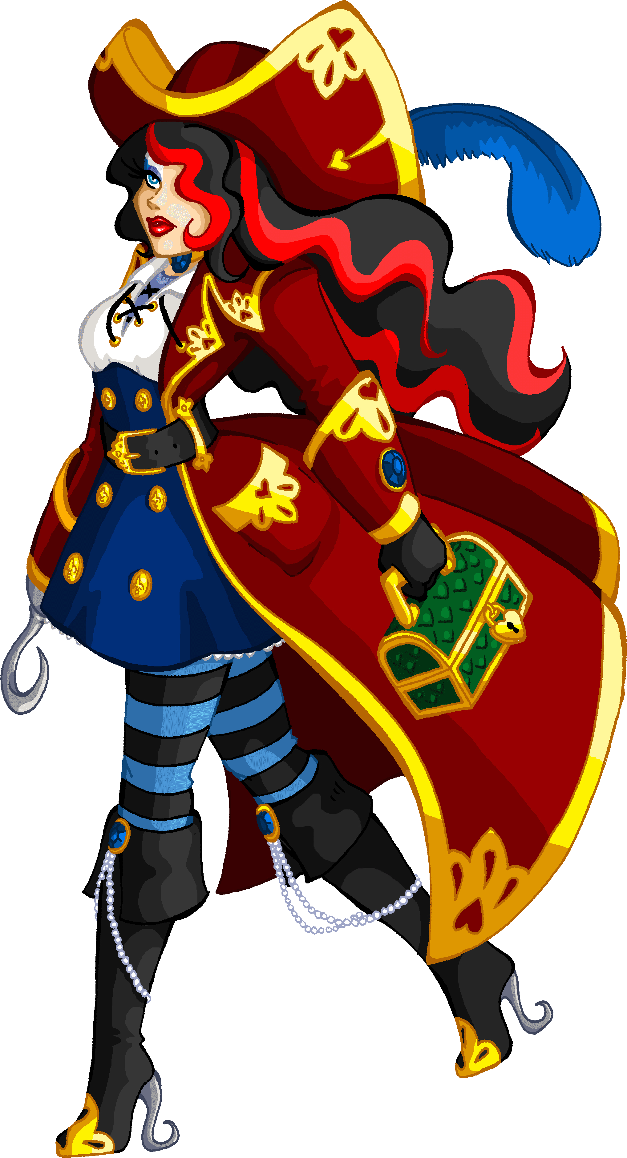 Jane Hook Captain Hook, Ever After High, Characters - Captain Hook (2336x3958), Png Download