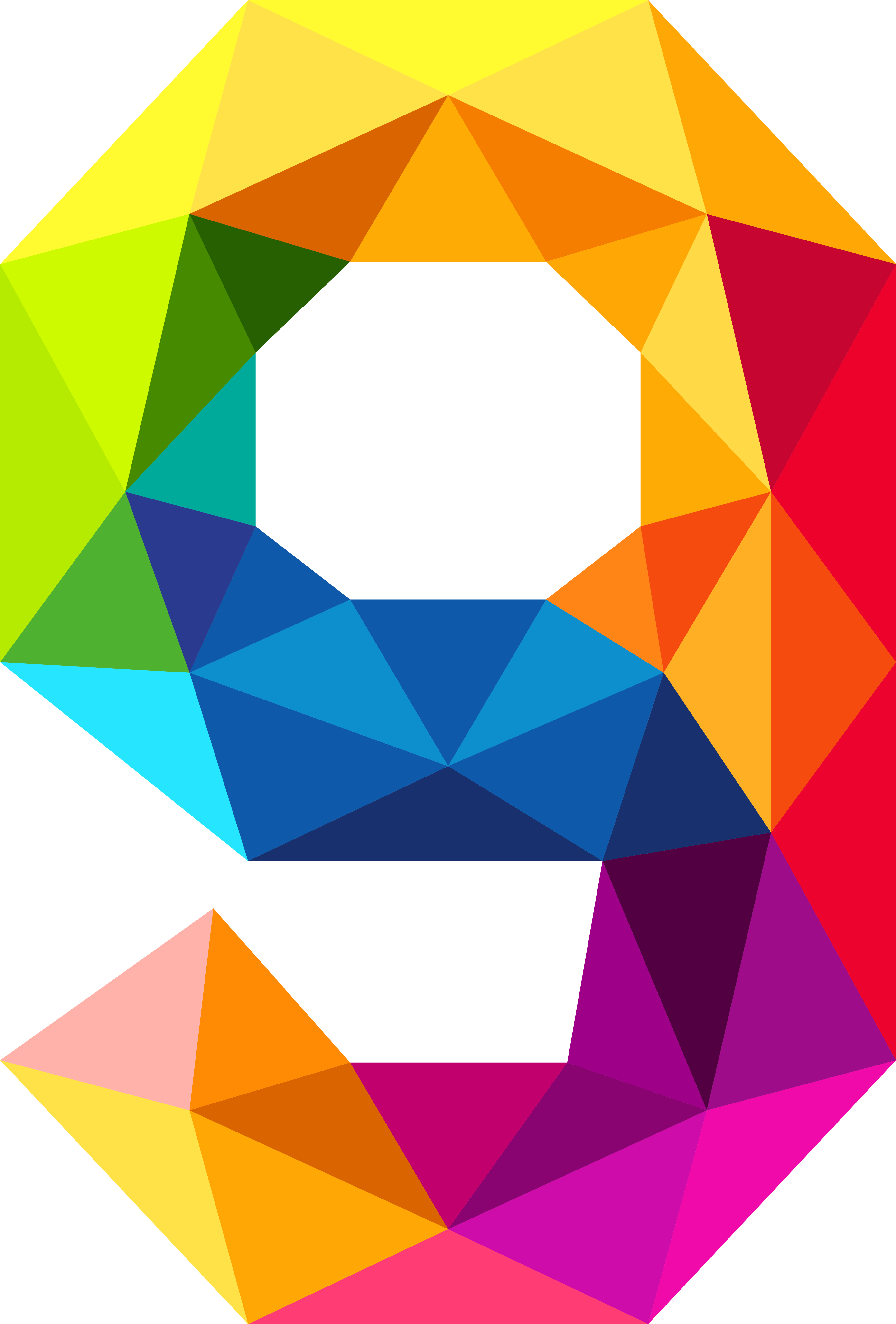 Indian Spring Festival Of Colors - Number Nine Png (3879x5667), Png Download