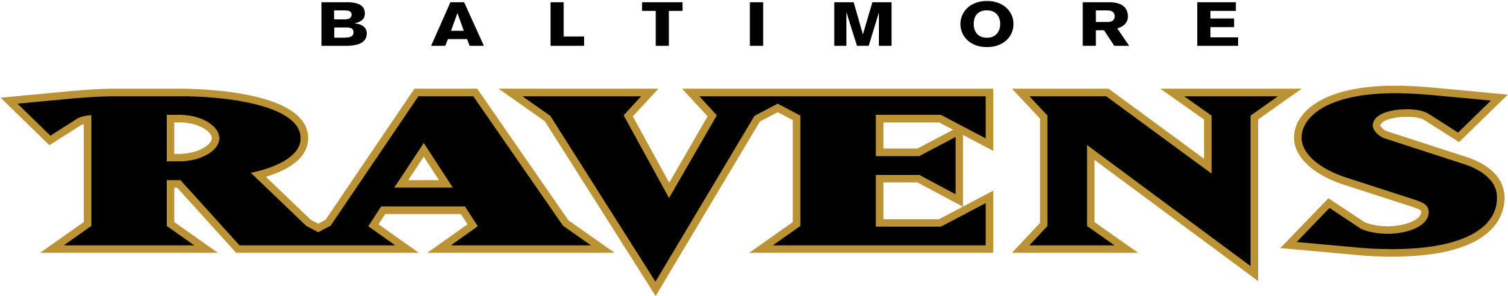Baltimore Ravens Logo Font - Baltimore Ravens (2400x800), Png Download