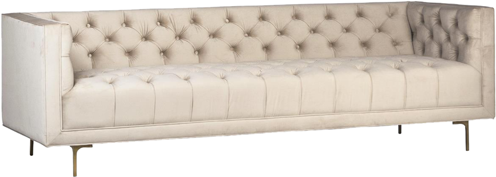 Elizabeth Blush Velvet Sofa Avail June (1000x370), Png Download