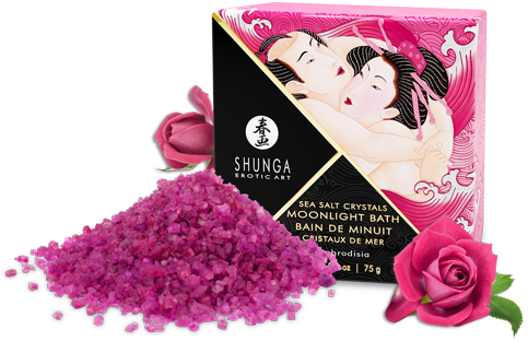 Moonlight Bath Salts In Rose Petals - Body Slide Exotic Fruits (500x500), Png Download