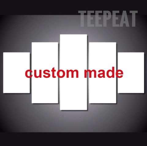 Teepeat Canvas 5 Panels / Medium / With Frame Custom - Painting (480x479), Png Download