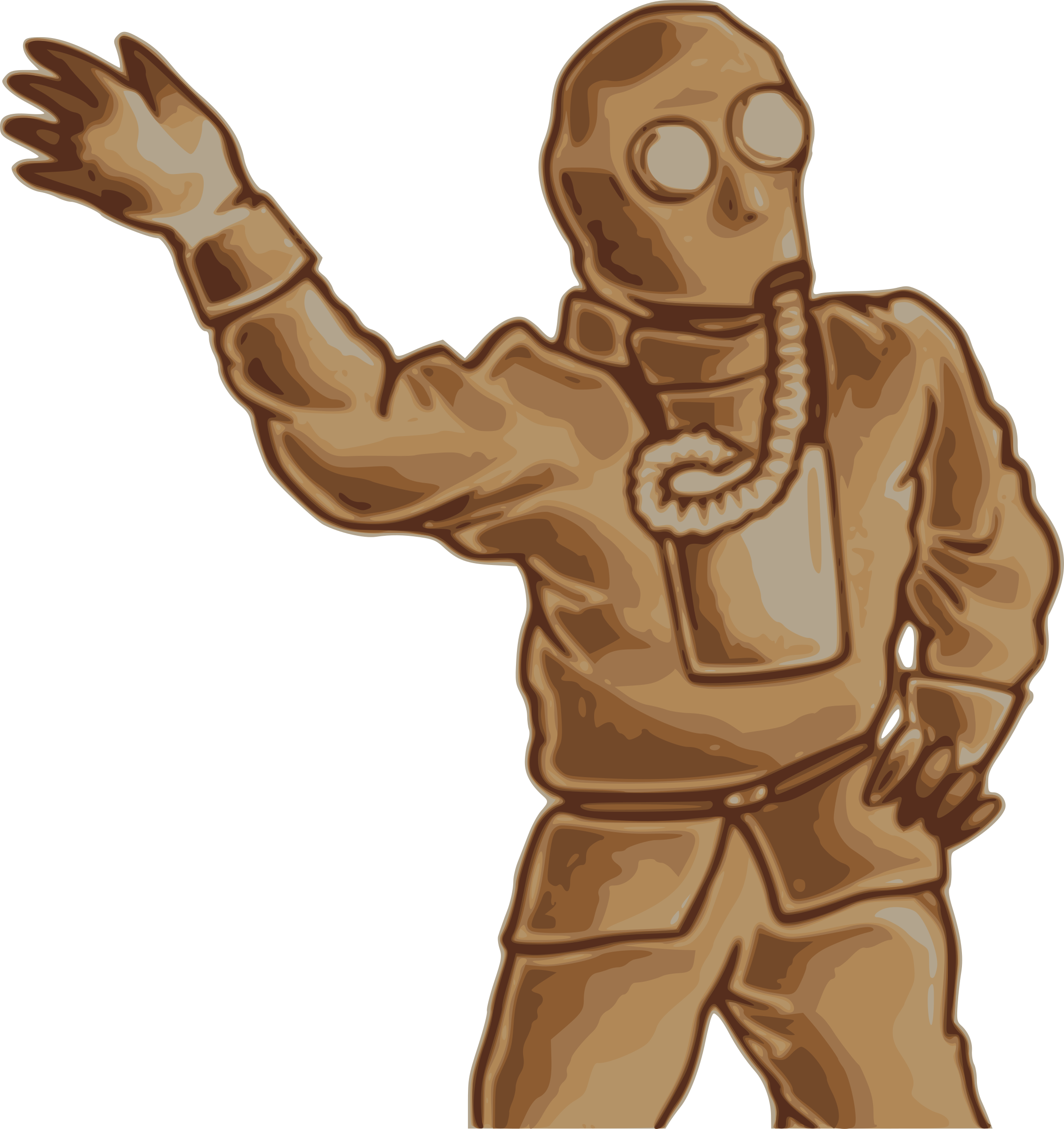 This Free Icons Png Design Of Japanese Gas Mask Man (2262x2400), Png Download