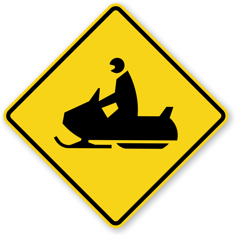Zoom, Price, Buy - Snowmobile Sign (800x800), Png Download