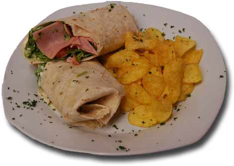 Wrap With Ham And Bacon - Chả Lụa (500x376), Png Download