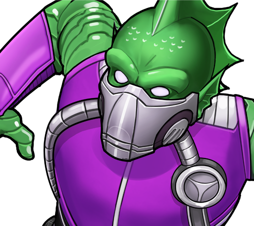 Triton From Marvel Avengers Academy 005 - Triton Marvel (508x452), Png Download