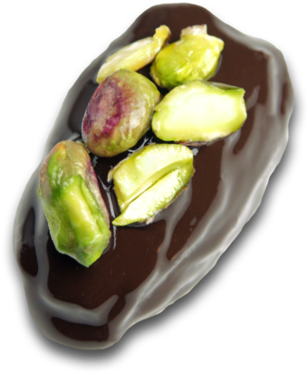 Chocolate Filled Dates - Chocolate (404x480), Png Download