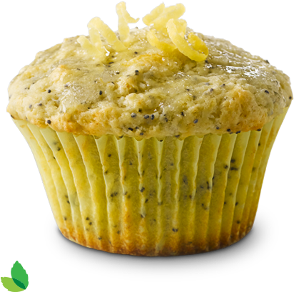 Poppyseed Muffin (460x553), Png Download