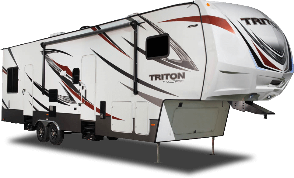 Dutchmen Rv Triton Toy Hauler Fifth Wheels - Triton Voltage Toy Hauler (1096x708), Png Download