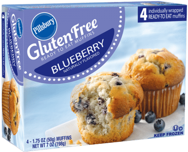 Blueberry - Pillsbury Muffins, Ready To Eat, Gluten Free, Blueberry (500x440), Png Download